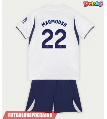 Lacne Dětský Futbalové dres Tottenham Hotspur Omar Marmoush #22 2026-27 Krátky Rukáv - Domáci (+ trenírky)